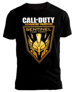 PLAYERA CALL OF DUTY ADVANCED WARFARE LOGO SENTINEL NEGRA CHICA