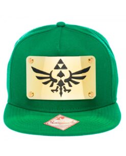 GORRA SNAPBACK THE LEGEND OF ZELDA LOGO METALICO VERDE