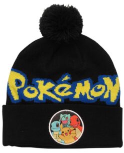 GORRO BEANIE POKEMON CLASICOS NEGRO