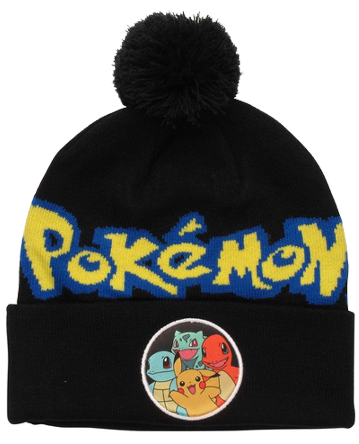 GORRO BEANIE POKEMON CLASICOS NEGRO