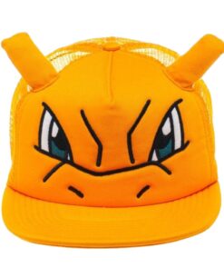 GORRA TRUCKER POKEMON ROSTRO CHARIZARD NARANJA