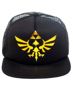 GORRA TRUCKER THE LEGEND OF ZELDA LOGO DORADO NEGRA