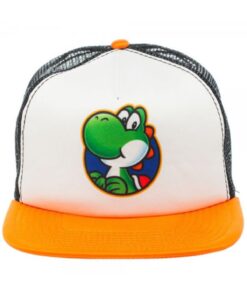GORRA TRUCKER SUPER MARIO YOSHI BLANCA