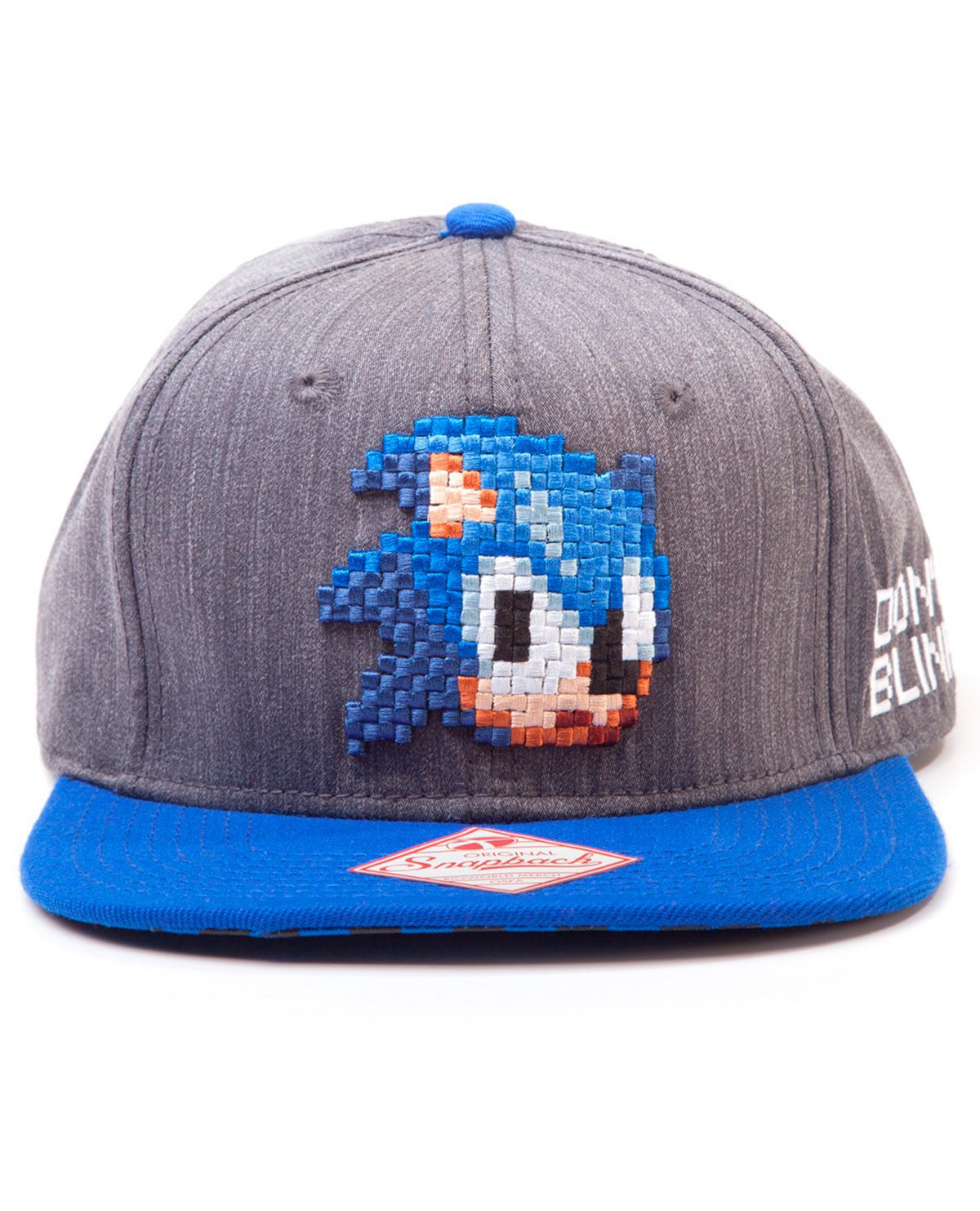 GORRA SNAPBACK SONIC PIXEL GRIS
