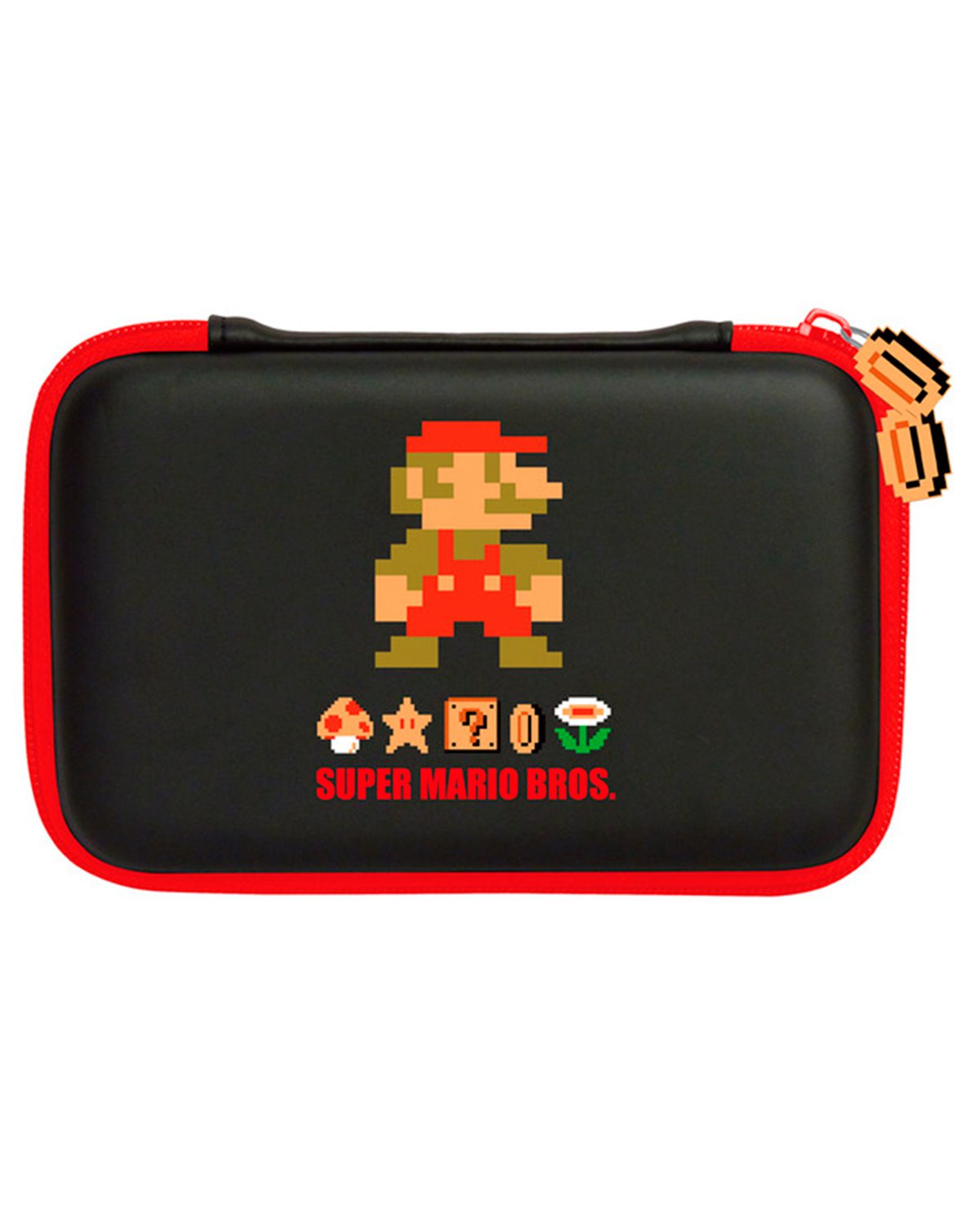 ESTUCHE RIGIDO NINTENDO 3DS SUPER MARIO PIXEL NEGRO