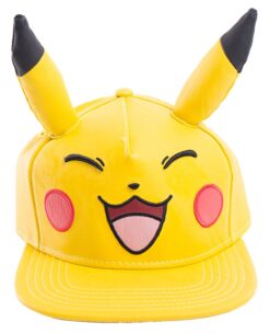 GORRA SNAPBACK POKEMON ROSTRO PIKACHU AMARILLO