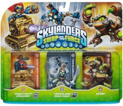 SKYLANDERS SWAP FORCE HEAVY DUTY SPROCKET TWIN BLADE CHOP CHOP AND SCORP 3-PACK