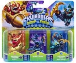 SKYLANDERS SWAP FORCE BIG BANG TRIGGER HAPPY STAR STRIKE AND ANCHORS AWAY GILL GRUNT 3-PACK