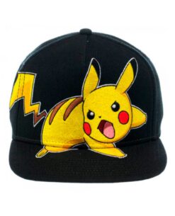 GORRA SNAPBACK POKEMON PIKACHU NEGRA