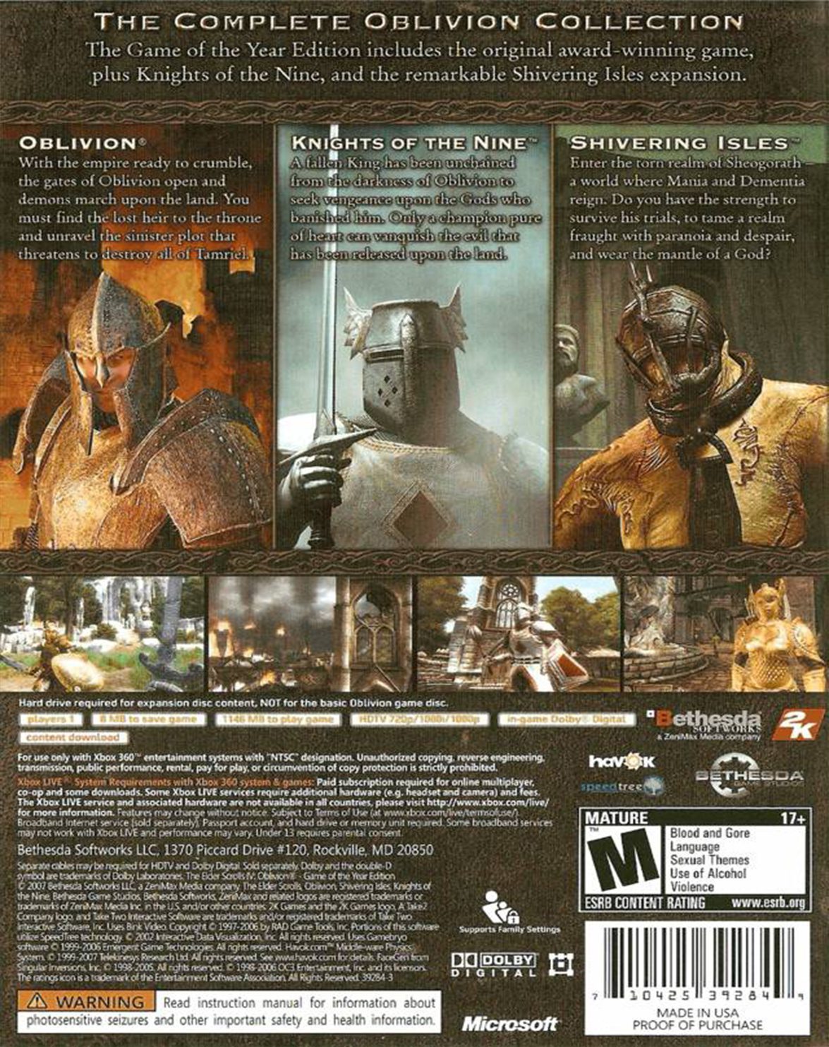 THE ELDER SCROLLS IV OBLIVION GAME OF THE YEAR EDITION - Image 2