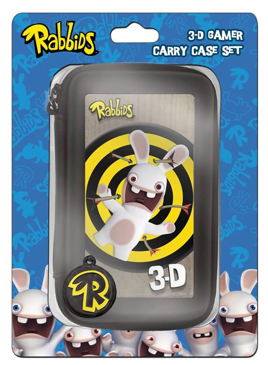 ESTUCHE RIGIDO NINTENDO 3DS RABBIDS GRIS - Image 2