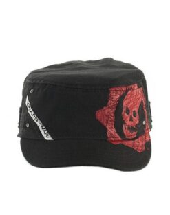 GORRA MILITAR GEARS OF WAR LOGO NEGRA