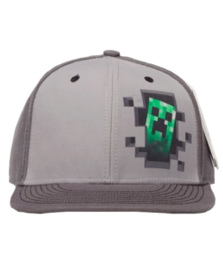 GORRA SNAPBACK MINECRAFT CREEPER GRIS