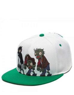 GORRA SNAPBACK PLANTS VS ZOMBIES 3 ZOMBIES BLANCA
