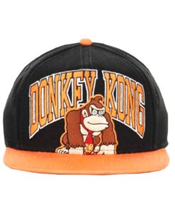 GORRA SNAPBACK DONKEY KONG BORDADO NEGRA