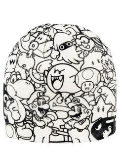 GORRO BEANIE SUPER MARIO BROS PERSONAJES BLANCO
