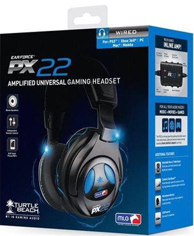 HEADSET PLAYSTATION 3 TURTLE BEACH EAR FORCE PX22 NEGRO Y AZUL