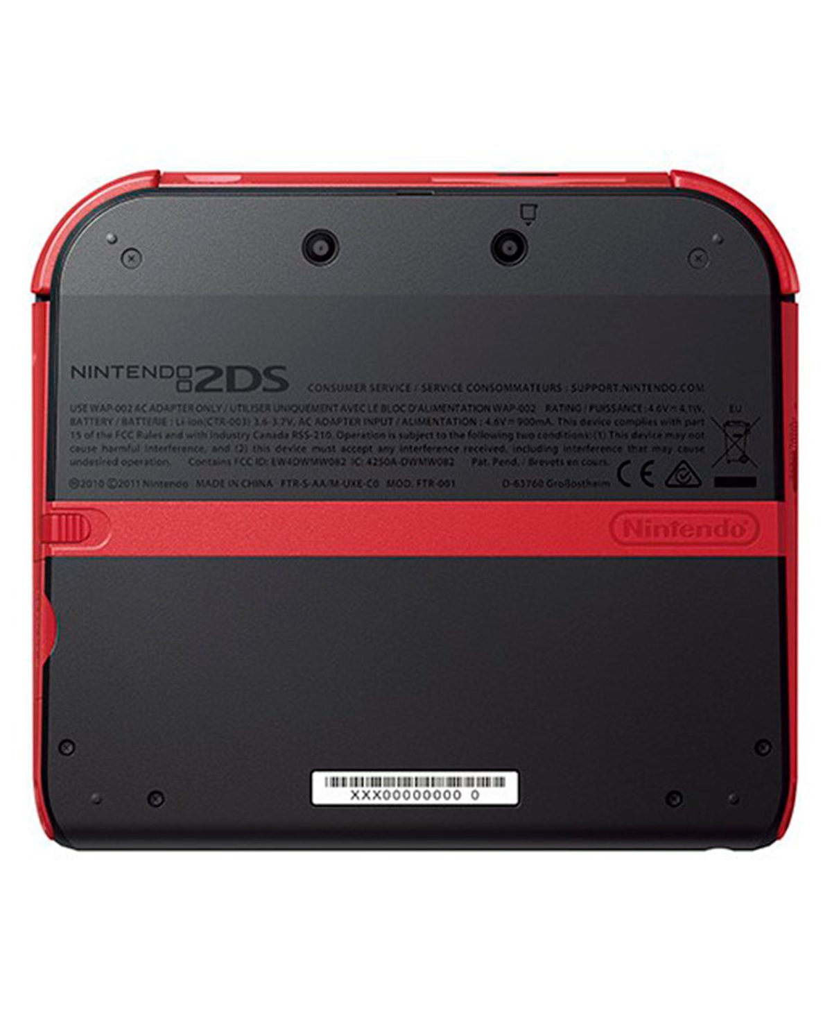 CONSOLA NINTENDO 2DS ROJO CRIMSON - Image 2