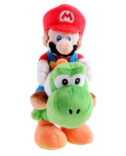 PELUCHE MARIO BROS MONTANDO A YOSHI 20 CM