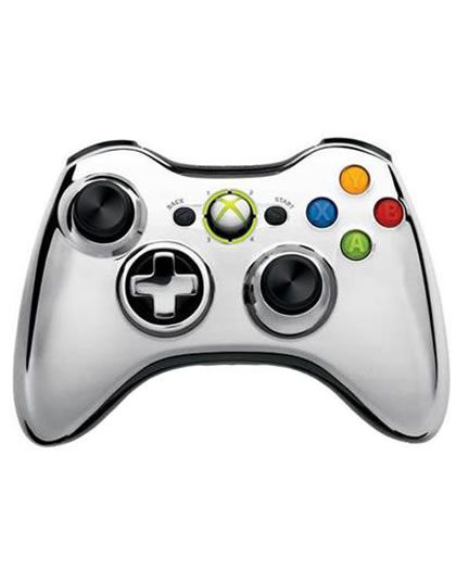 CONTROL XBOX 360 INALAMBRICO CHROME SILVER