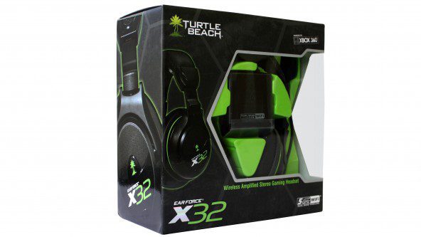 HEADSET XBOX 360 TURTLE BEACH EAR FORCE X32 NEGRO Y VERDE