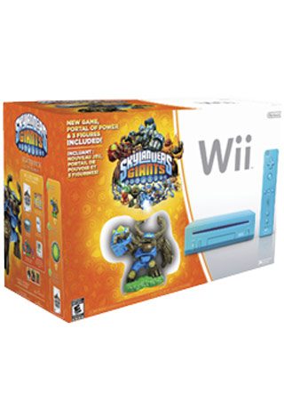 CONSOLA NINTENDO WII AZUL CON SKYLANDERS GIANTS