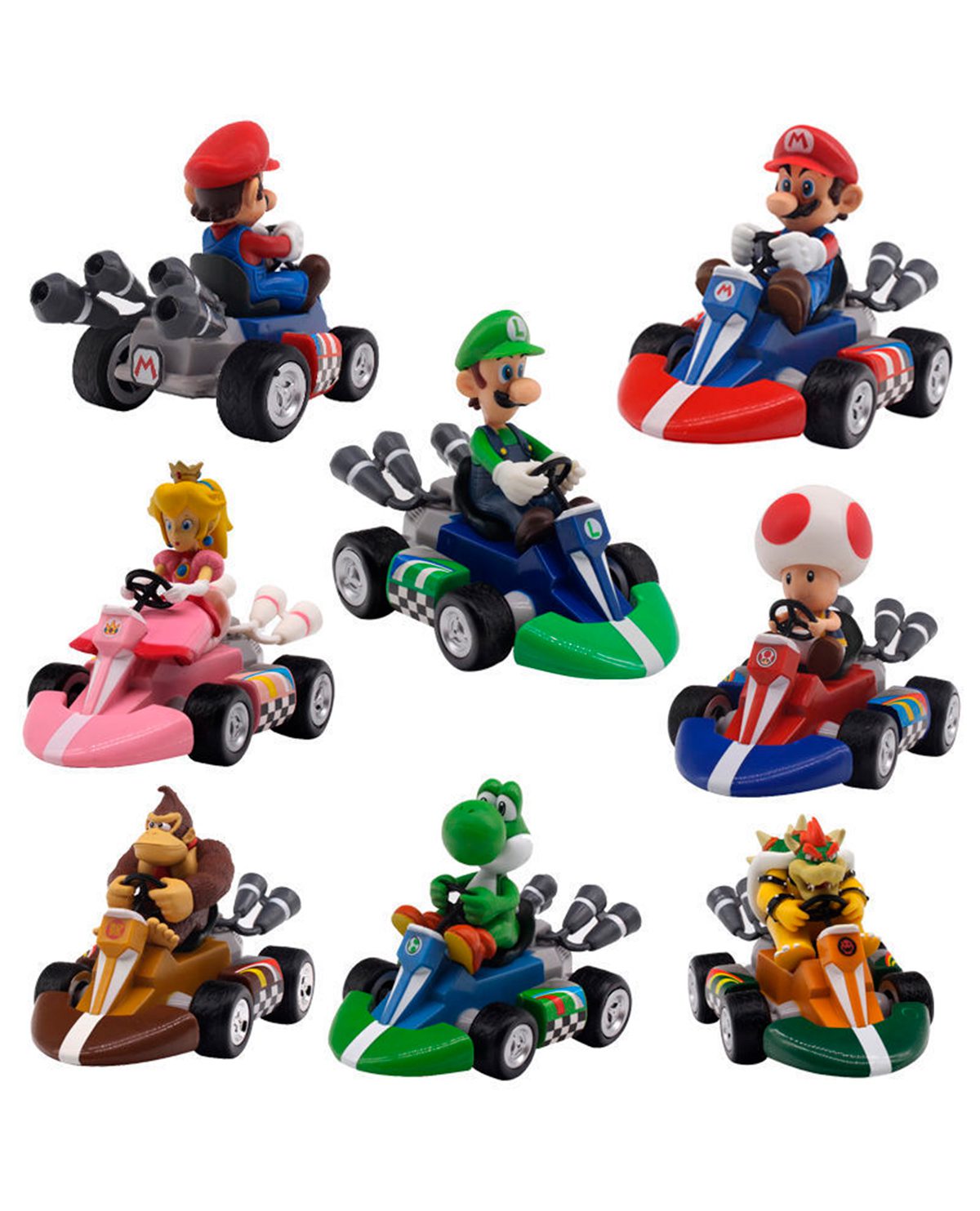 MINI FIGURA SUPER MARIO KART WII PULLBACK