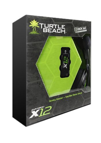HEADSET XBOX 360 TURTLE BEACH EAR FORCE X12 NEGRO Y VERDE