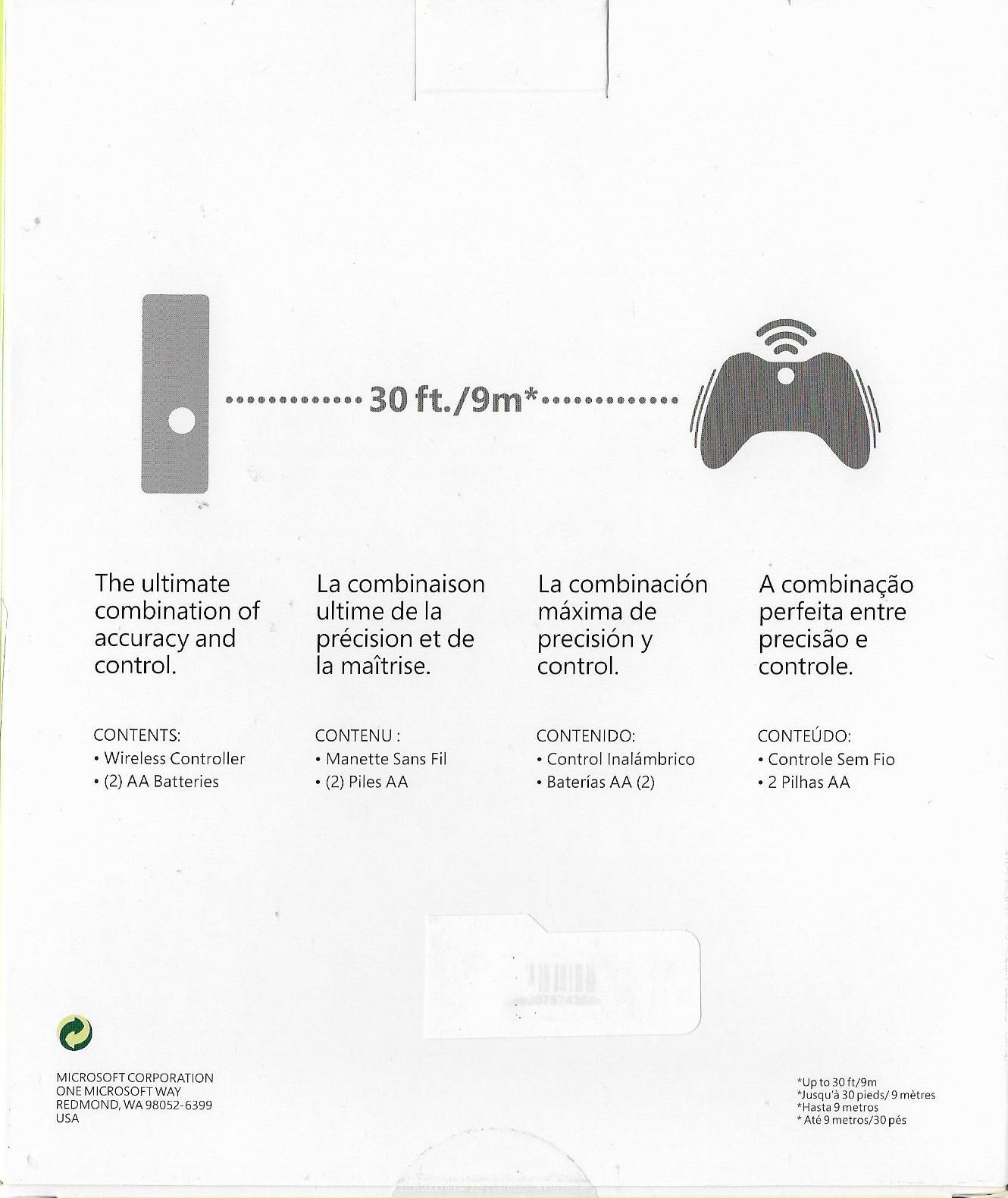 CONTROL XBOX 360 INALAMBRICO NEGRO - Image 2