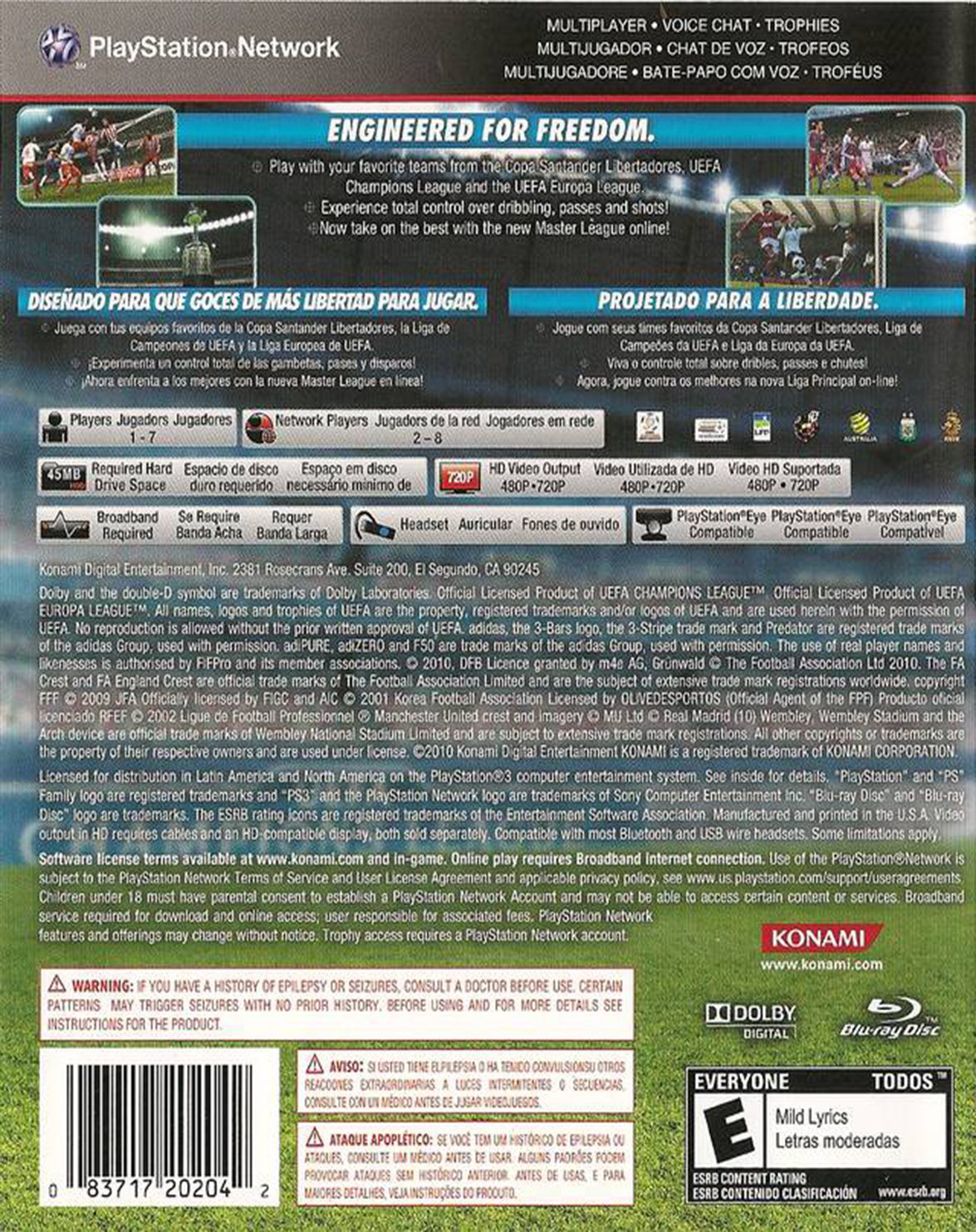 PRO EVOLUTION SOCCER 2011 - Image 2