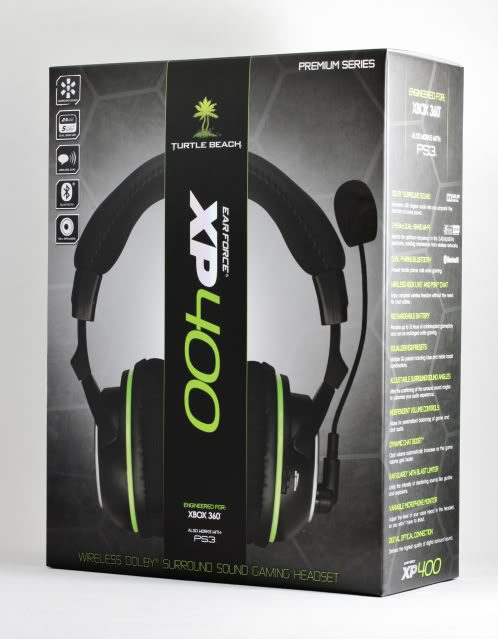 HEADSET XBOX 360 TURTLE BEACH EAR FORCE XP400 NEGRO Y VERDE