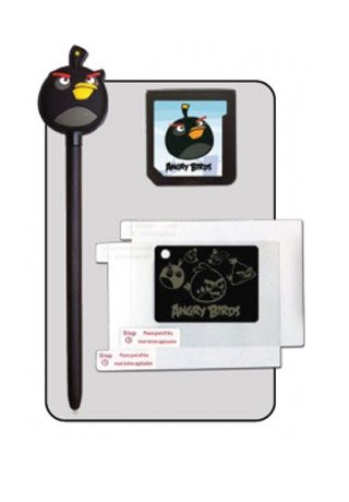ANGRY BIRDS BLACK BIRD 3PC STYLUS SET