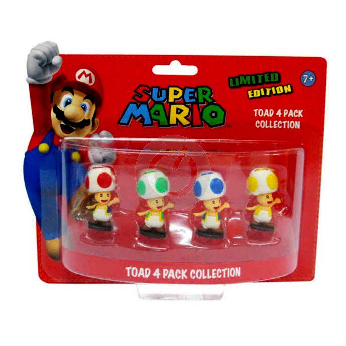 SUPER MARIO 2IN FIG 4 PACK TOAD - Image 2
