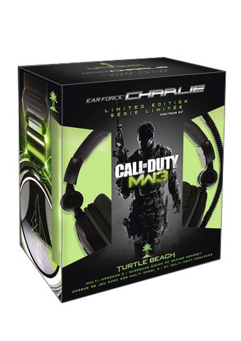 HEADSET XBOX 360 TURTLE BEACH CALL OF DUTY MW3 CHARLIE NEGRO