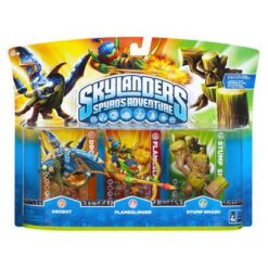 SKYLANDERS SPYROS ADVENTURE DROBOT FLAMESLINGER AND STUMP SMASH 3-PACK