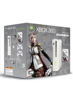 CONSOLA XBOX 360 SUPER ELITE BLANCO CON FINAL FANTASY XIII Y 2 CONTROLES