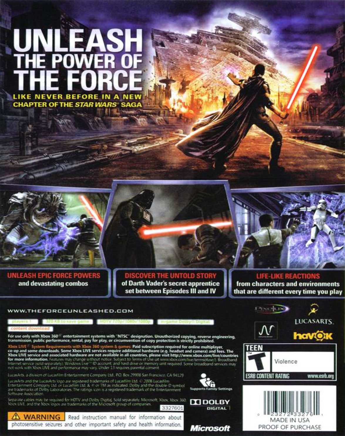 STAR WARS THE FORCE UNLEASHED - Image 2