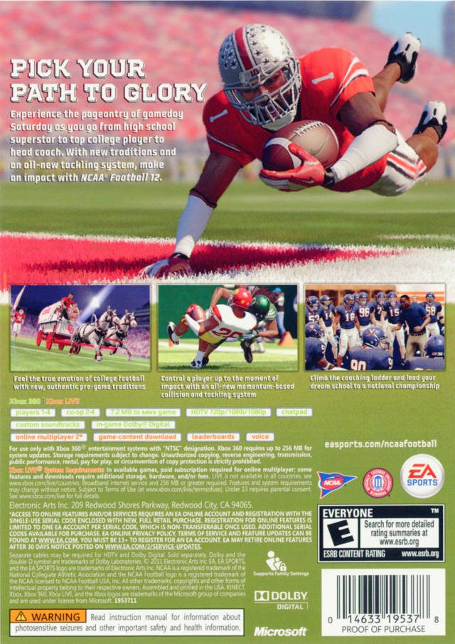 NCAA FOOTBALL 12 - Image 2