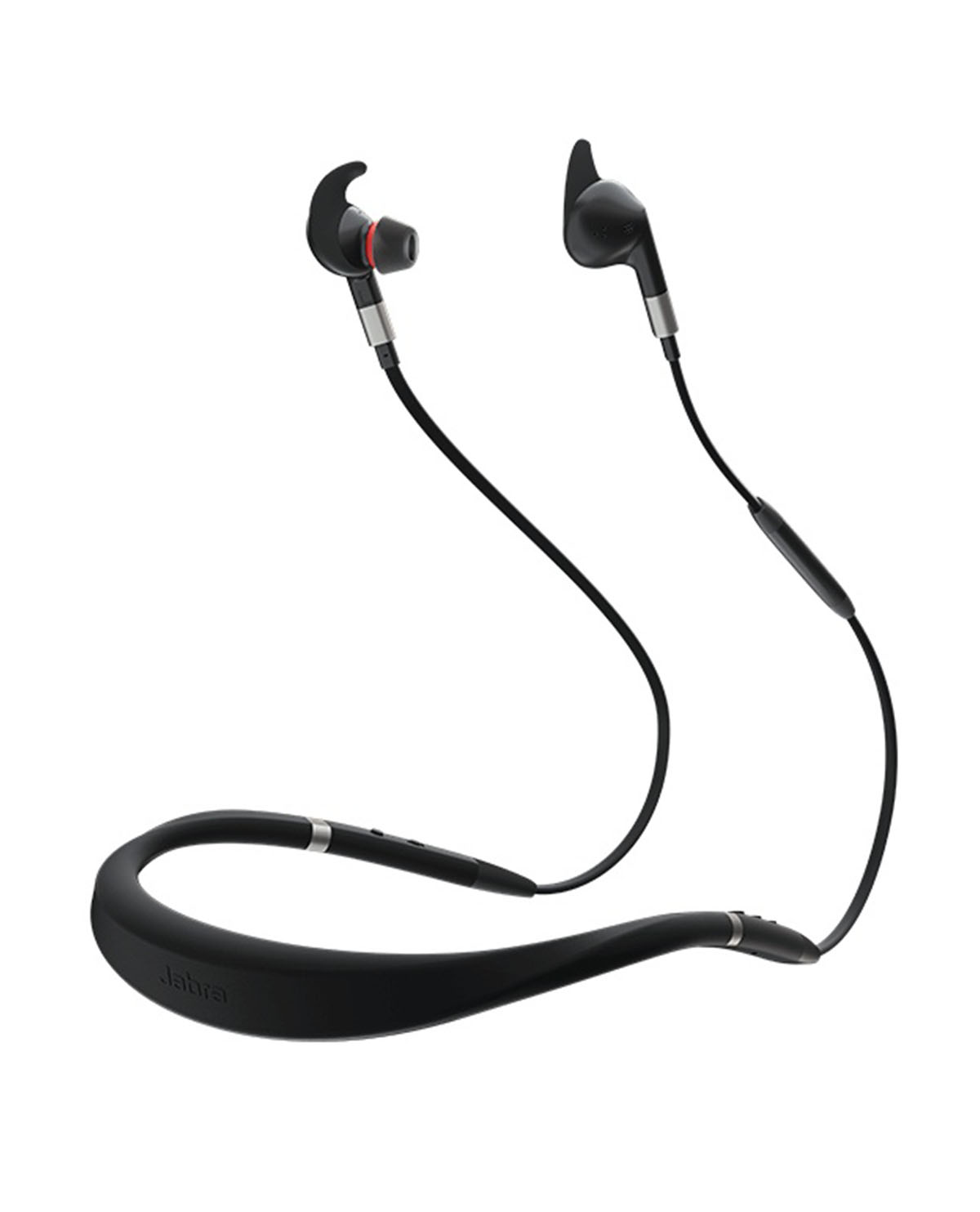Jabra Evolve 75e UC Earphones with mic inear behindtheneck mount Bluetooth wireless active noise canceling noise isolating