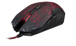 Xtech - Mouse XTM-510 - USB - Wired - Charcoal - 7-but 2400dpi Gaming