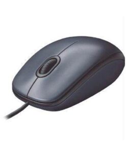 Logitech M100 - Mouse - right and left-handed - optical - 3 buttons - wired - USB - black