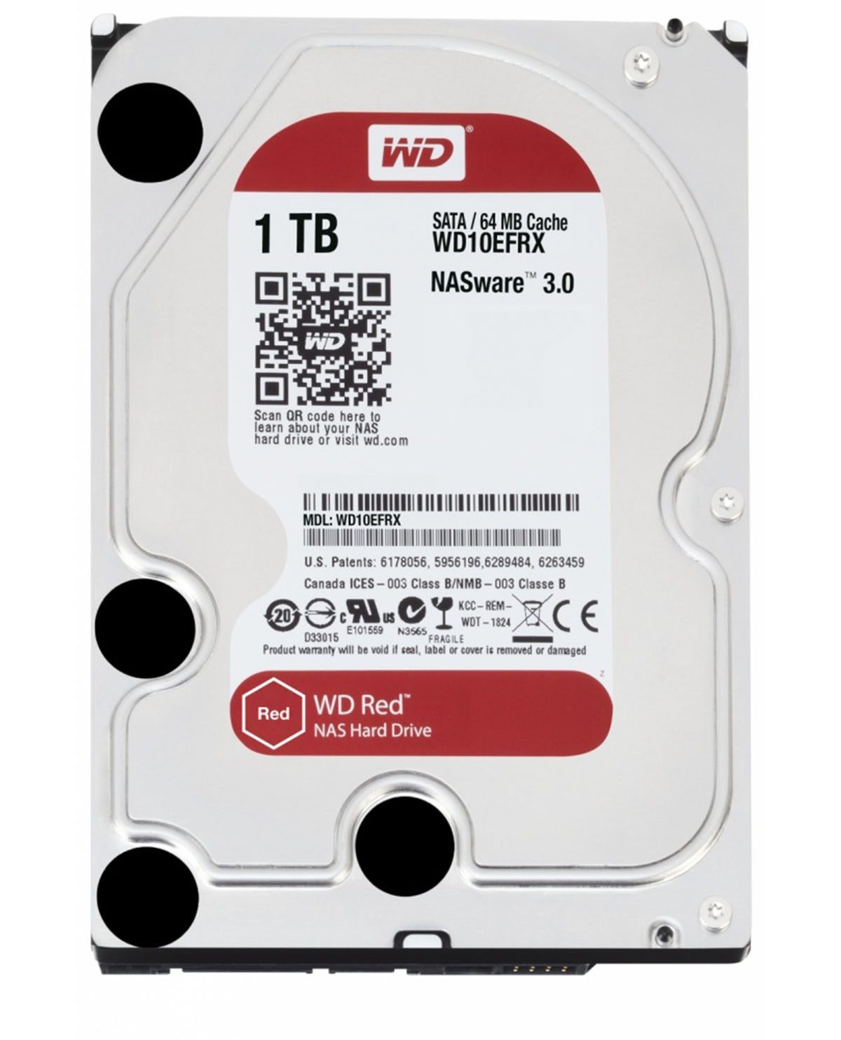 DISCO DURO WESTERN DIGITAL WD RED 3.5 1TB SATA III 64MB CACHE
