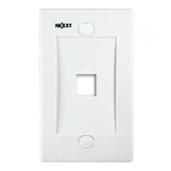 Nexxt  Mounting plate  white  1 port