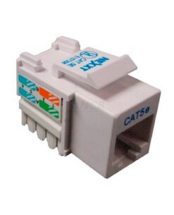 Nexxt - Modular insert - RJ-45 - white - 1 port