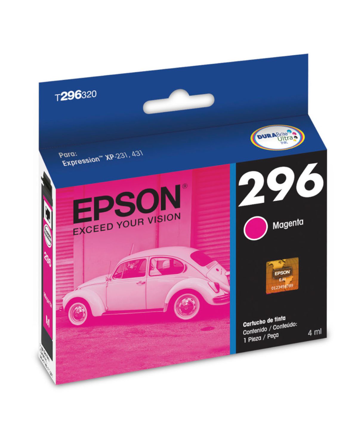 CARTUCHO DE TINTA EPSON 296 MAGENTA