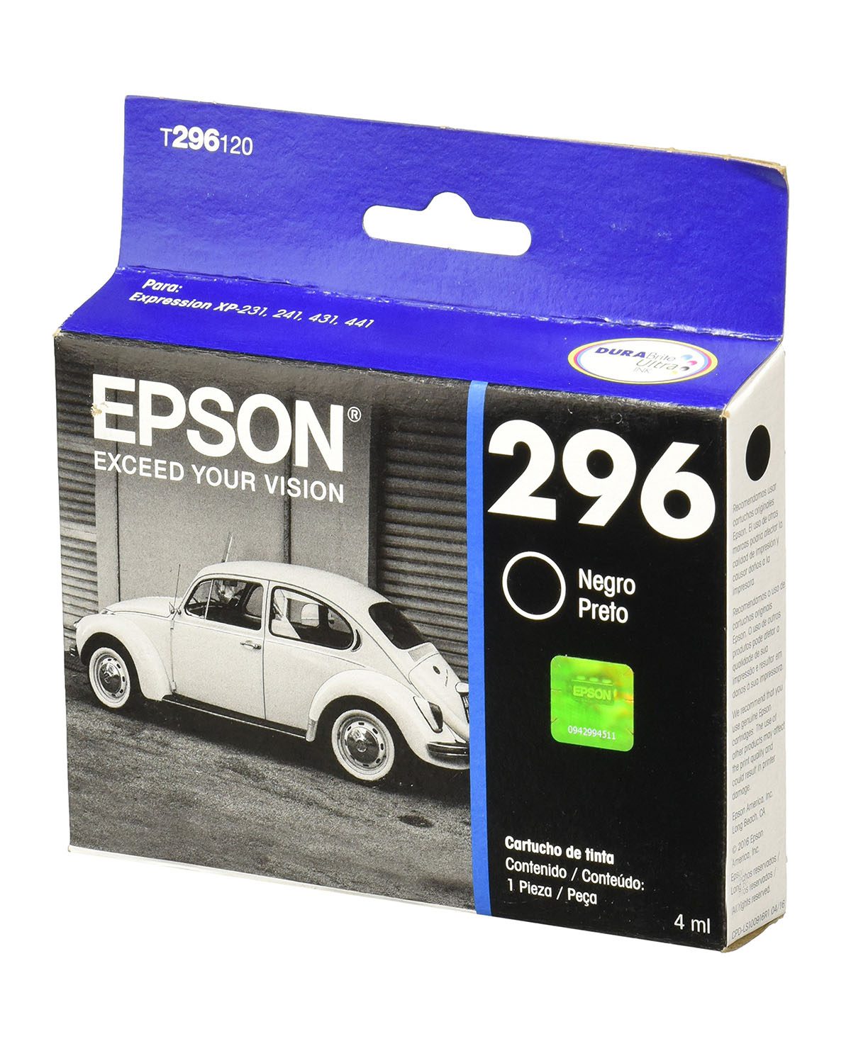 CARTUCHO DE TINTA EPSON 296 NEGRO