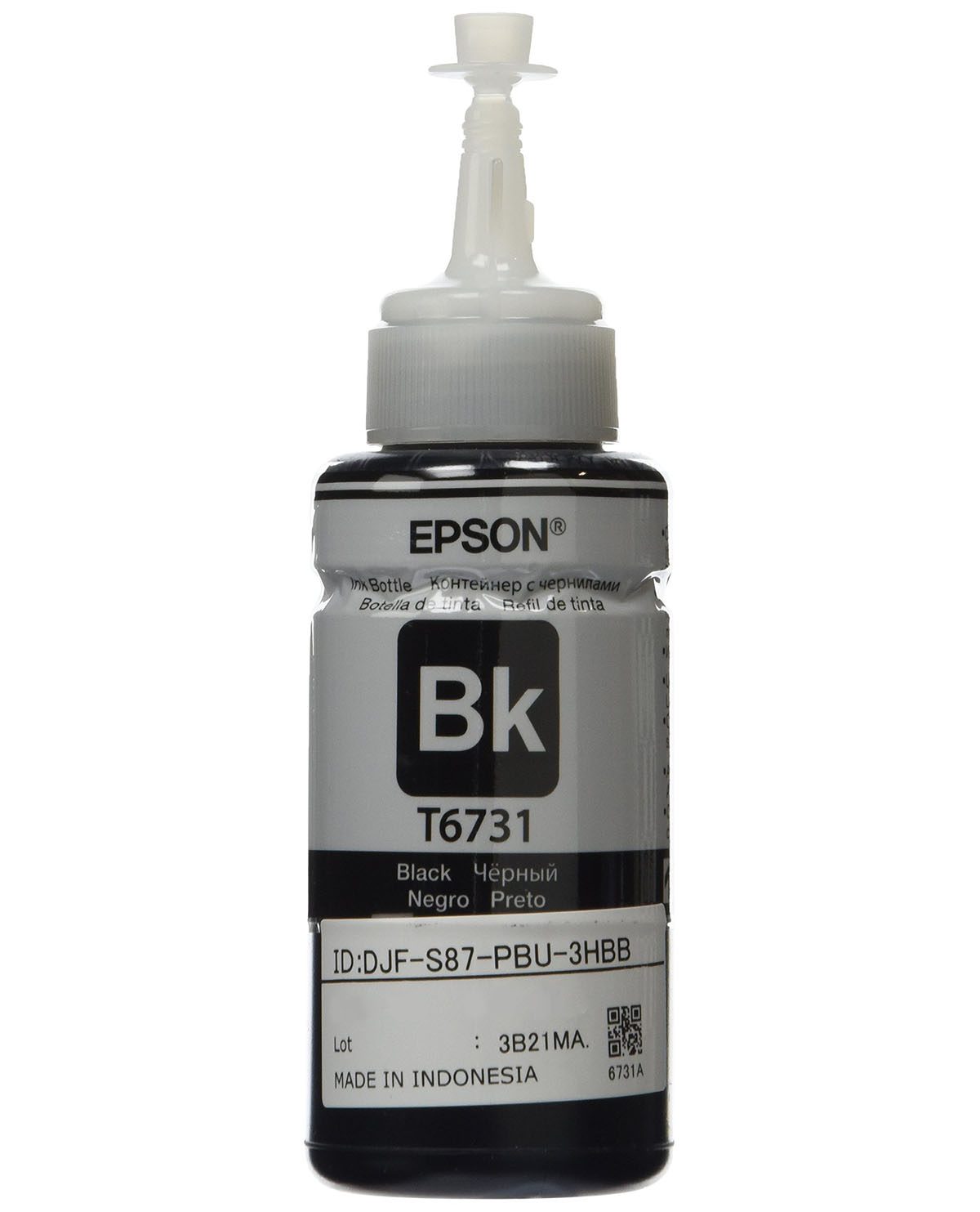 BOTELLA DE TINTA EPSON T673 NEGRA
