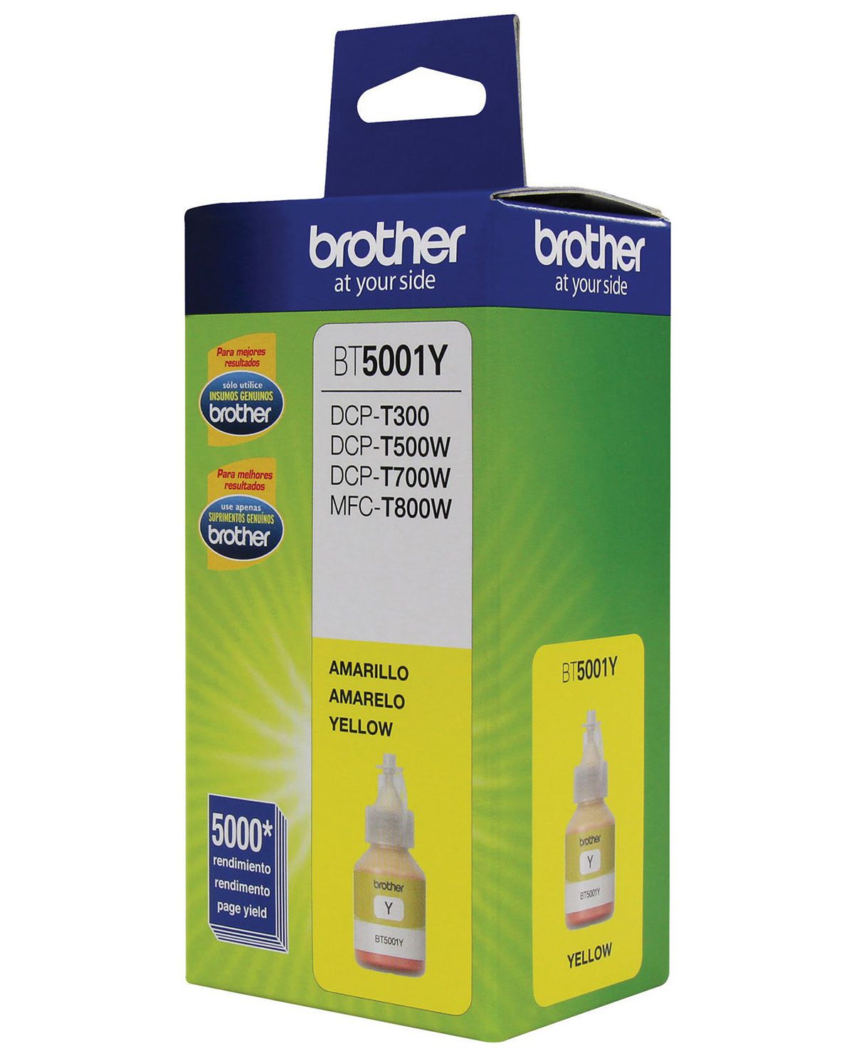 BOTELLA DE TINTA BROTHER BT5001Y AMARILLO - Image 3