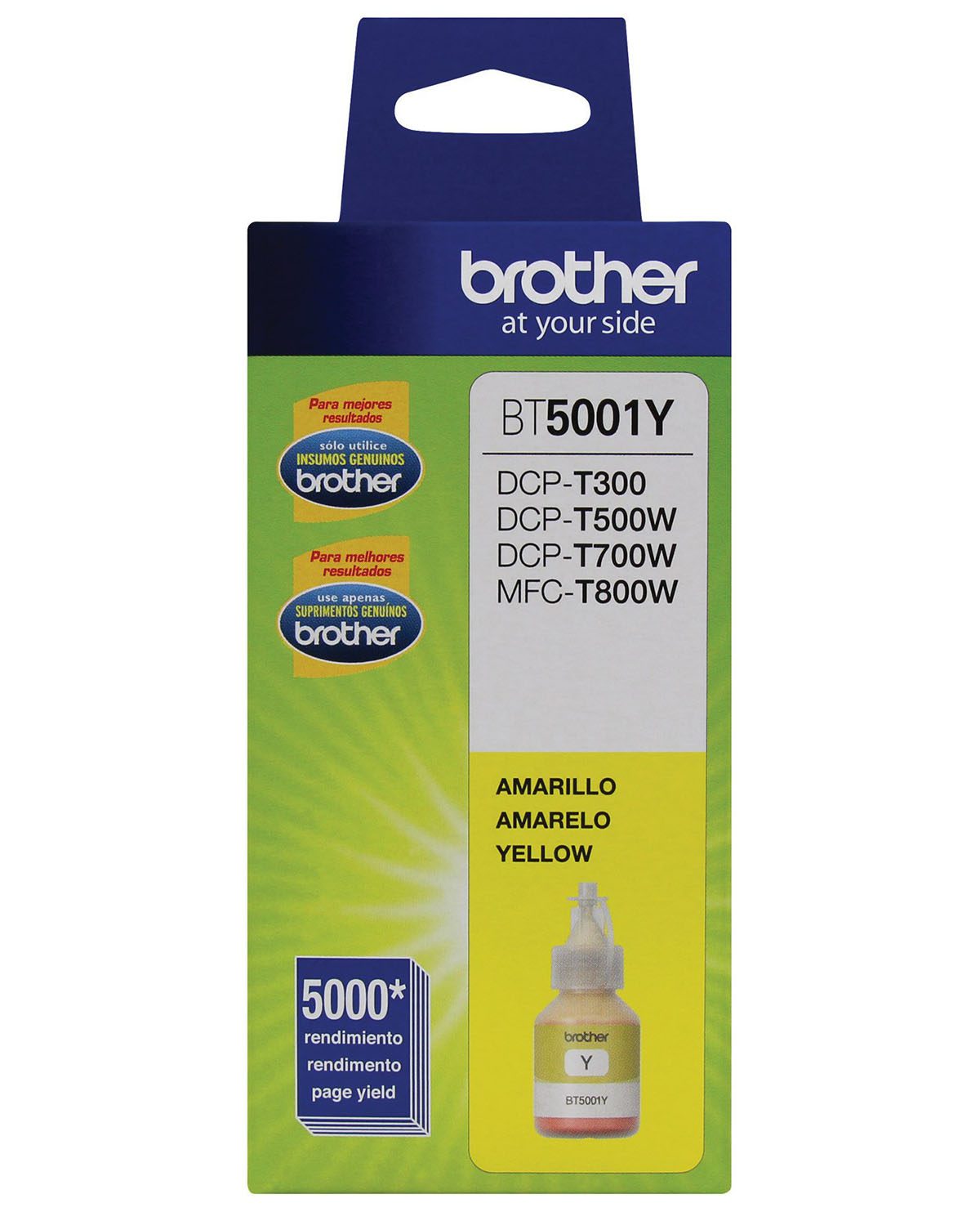 BOTELLA DE TINTA BROTHER BT5001Y AMARILLO