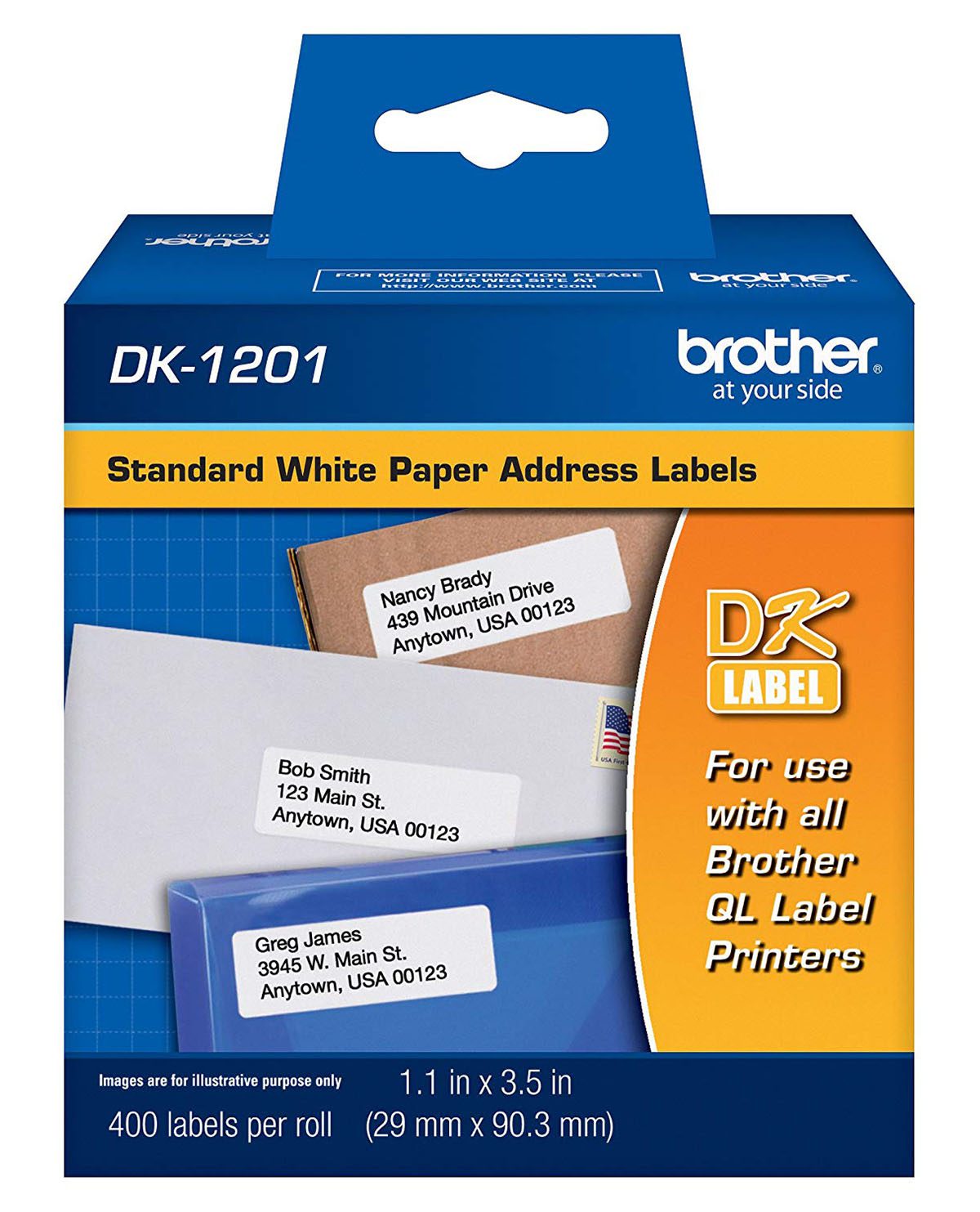 ETIQUETA PRECORTADA BROTHER DK1201